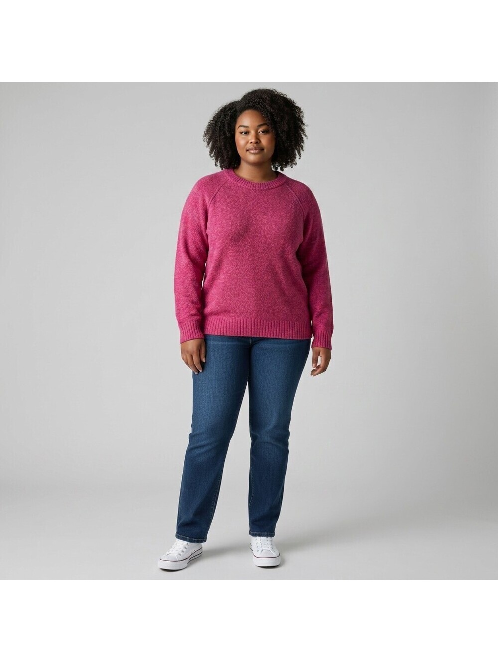 New Unbranded Sweater Pullover Women XL Pink Knit Long Sleeve Soft Cozy Casual
